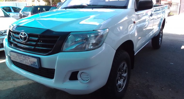 2013 Toyota Hilux 2.5 Engine Capacity 4X4 Single Cab Hi-Raid with