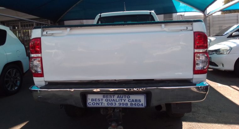 2013 Toyota Hilux 2.5 Engine Capacity 4X4 Single Cab Hi-Raid with