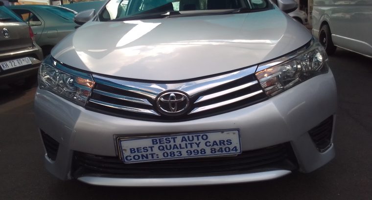 2015 Toyota Corolla 1.4 Engine Capacity Prestige D4D Diesel with