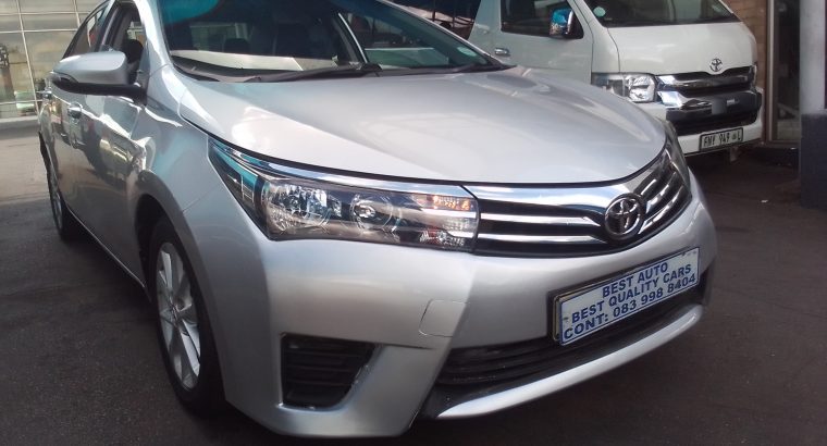 2015 Toyota Corolla 1.4 Engine Capacity Prestige D4D Diesel with