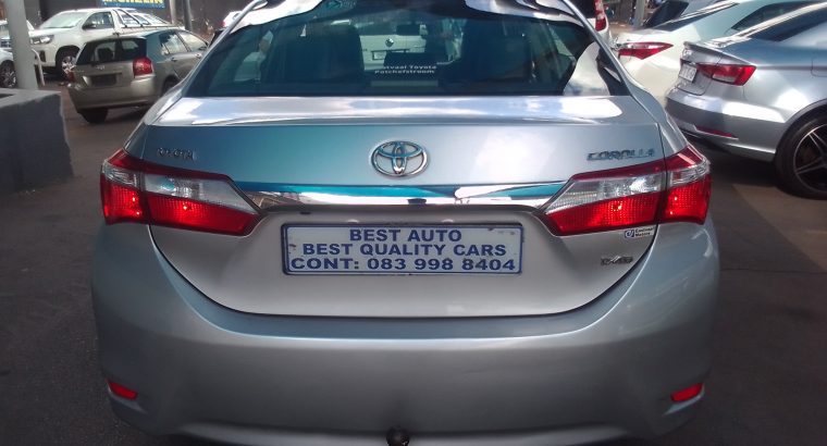 2015 Toyota Corolla 1.4 Engine Capacity Prestige D4D Diesel with