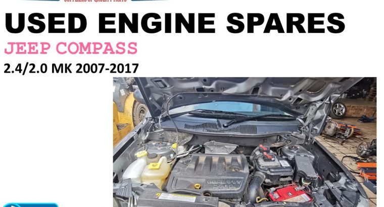 Used engine spares/Jeep Compass 2.4/2.0 MK petrol