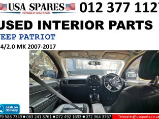 Selling Interior used parts/Jeep Patriot 2.0/2.4 MK 2011-2017