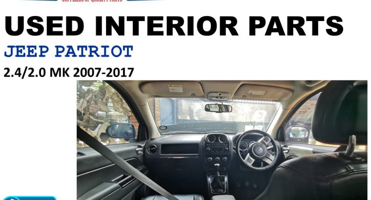 Selling Interior used parts/Jeep Patriot 2.0/2.4 MK 2011-2017