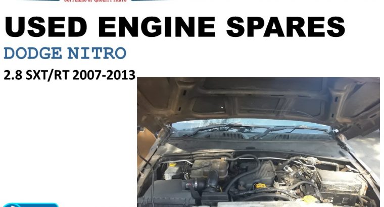 Used engine spares/Dodge Nitro 2.8 SXT/RT diesel