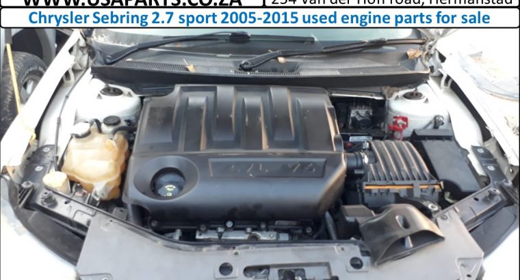Chrysler Sebring 2.7 sport 2005-13 used engine parts for sale