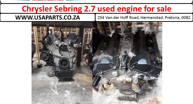Chrysler Sebring 2.7 petrol engine for sale