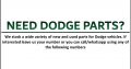 Dodge used parts for sale