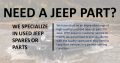 Jeep used spares or parts for sale