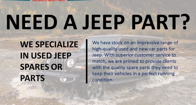 Jeep used spares or parts for sale