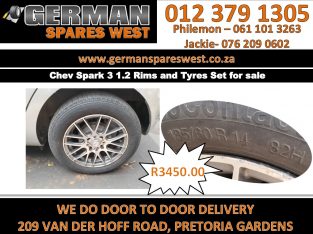 Chev Spark 3 1.2 used Rims and Tyres set for sale