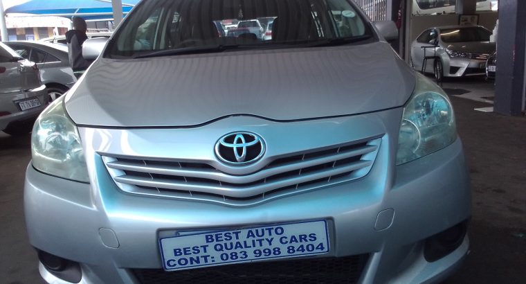 2011 Toyota Verso 1.6 Engine Capacity with Manuel Transmission, (