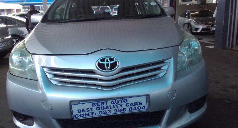 2011 Toyota Verso 1.6 Engine Capacity with Manuel Transmission, (