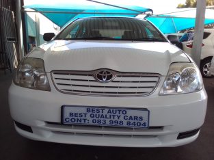 2005 Toyota Corolla 1.6 Engine Capacity with Manuel Transmission,