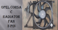 Opel Corsa C Radiator fan 3 pin for sale