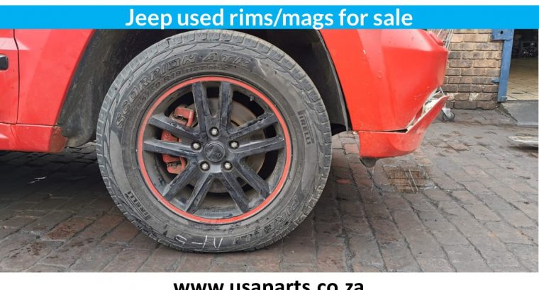 Jeep used rims/mags for sale