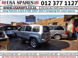 Jeep Patriot 2.0/2.4 2007-17 stripping for used spares