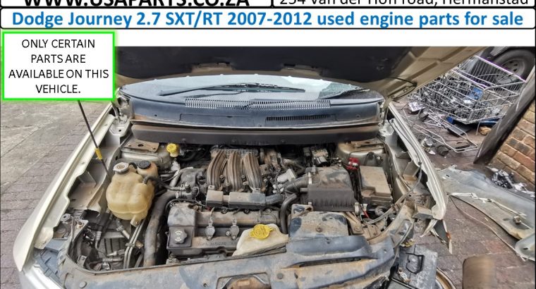 Dodge Journey 2.7 SXT/RT used petrol engine parts for sale