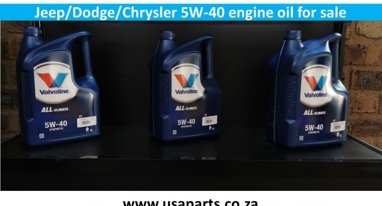 Jeep/Dodge/Chrysler 5W-40 engine oil for sale