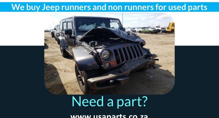 We buy your unwanted Jeep for used parts