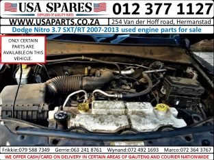 Dodge Nitro 3.7 SXT/RT used petrol engine parts for sale