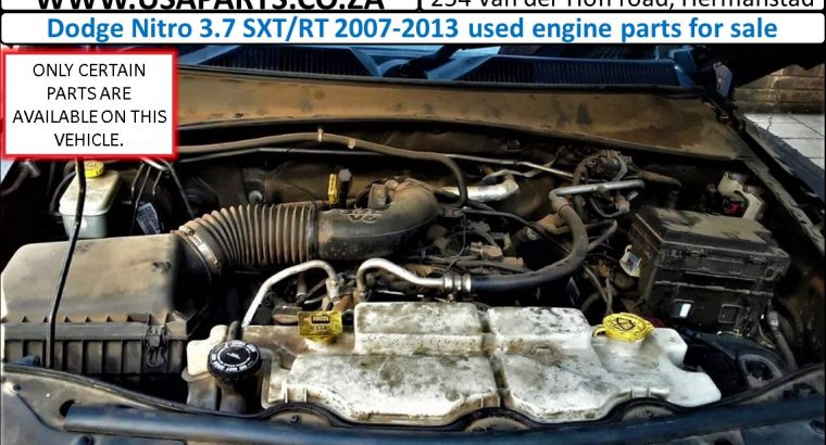 Dodge Nitro 3.7 SXT/RT used petrol engine parts for sale