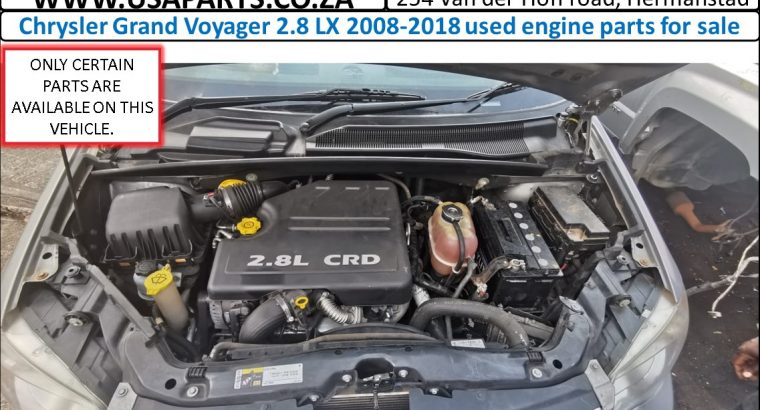 Chrysler Grand Voyager 2.8 LE used diesel engine parts for sale