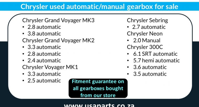 Chrysler used gearbox for sale