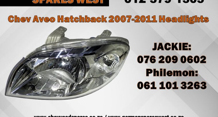 Chev Aveo hatchback 2008 – 2011 headlight for sale