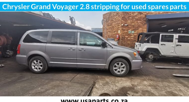 Chrysler Grand Voyager 2.8 CRD stripping for used spares parts