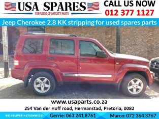 Jeep Cherokee 2.8 KK crd stripping for used spares parts for sale