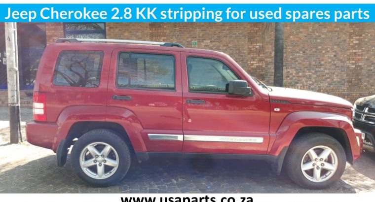 Jeep Cherokee 2.8 KK crd stripping for used spares parts for sale