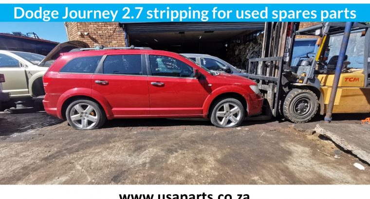 Dodge Journey 2.7 SXT RT 2007-12 stripping for used spares parts