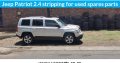 Jeep Patriot 2.0 2007-2012 petrol stripping for used spares parts