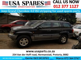 Jeep Grand Cherokee 4.0 WJ petrol stripping for used spares parts