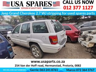 Jeep Grand Cherokee 2.7 WJ stripping for used spares parts