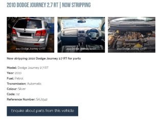 2007 Dodge Caliber 2.0 SXT manual stripping for used spares