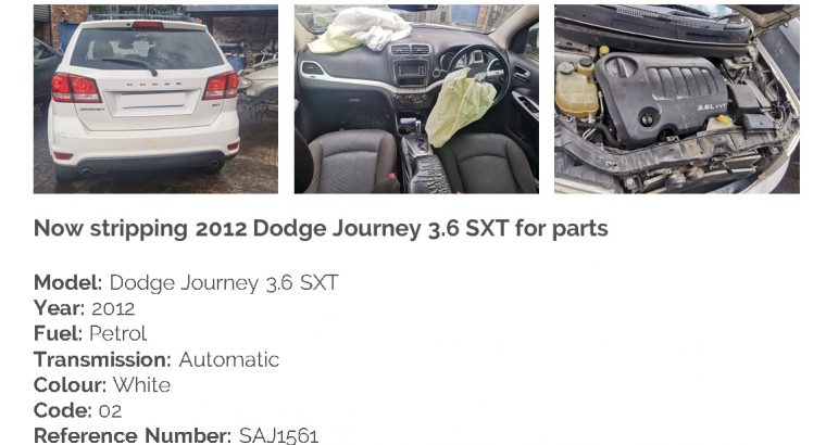 2012 Dodge Journey 3.6 SXT automatic stripping for used spares