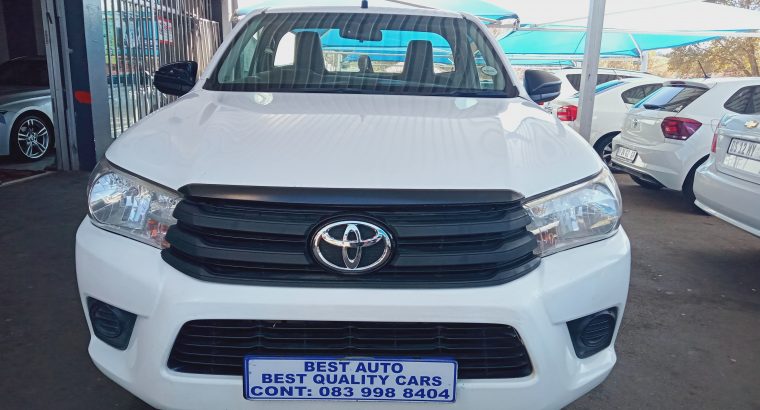2021 Toyota Hilux 2.4 Engine Capacity Single Cab Diesel with Manu