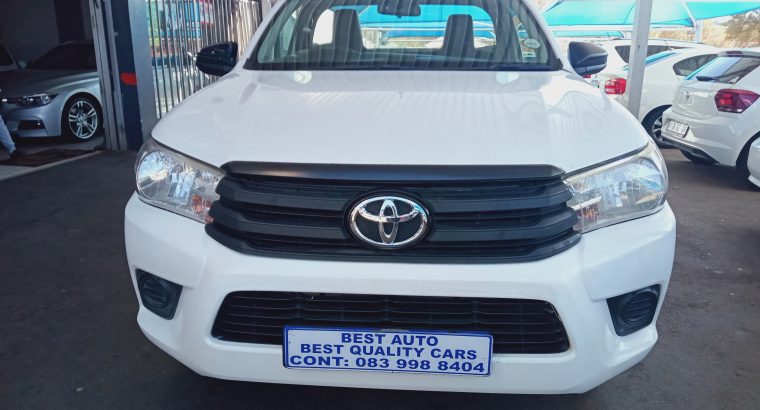 2021 Toyota Hilux 2.4 Engine Capacity Single Cab Diesel with Manu