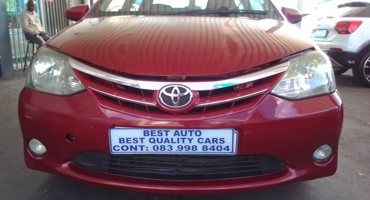 2014 Toyota Etios 1.5 Engine Capacity with Manuel Transmission, S