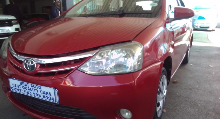 2014 Toyota Etios 1.5 Engine Capacity with Manuel Transmission, S