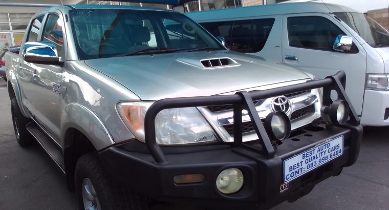 2009 Toyota Hilux 3.0 Engine Capacity D4D 4×4 Double Cab with Man