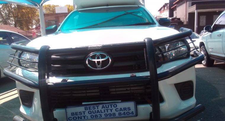2020 Toyota Hilux 2,0 Engine Capacity Petrol Canopy, Single Cab w