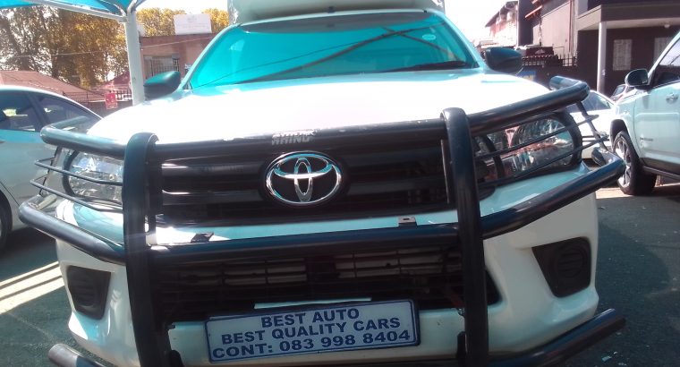 2020 Toyota Hilux 2,0 Engine Capacity Petrol Canopy, Single Cab w