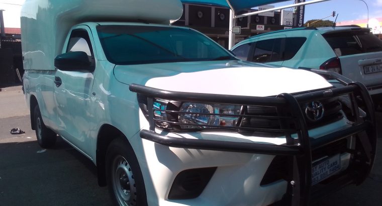 2020 Toyota Hilux 2,0 Engine Capacity Petrol Canopy, Single Cab w