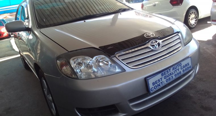 2007 Toyota Corolla 1.6 Engine Capacity with Manuel Transmission,