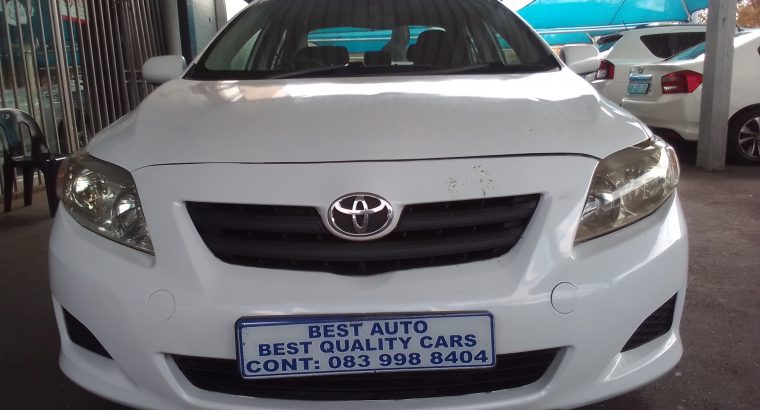 2009 Toyota Corolla 1.6 Engine Capacity Professional with Manuel
