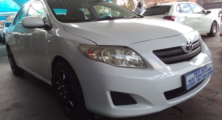 2009 Toyota Corolla 1.6 Engine Capacity Professional with Manuel
