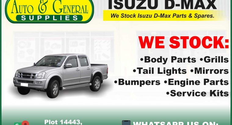 Isuzu D-Max Parts and Spares
